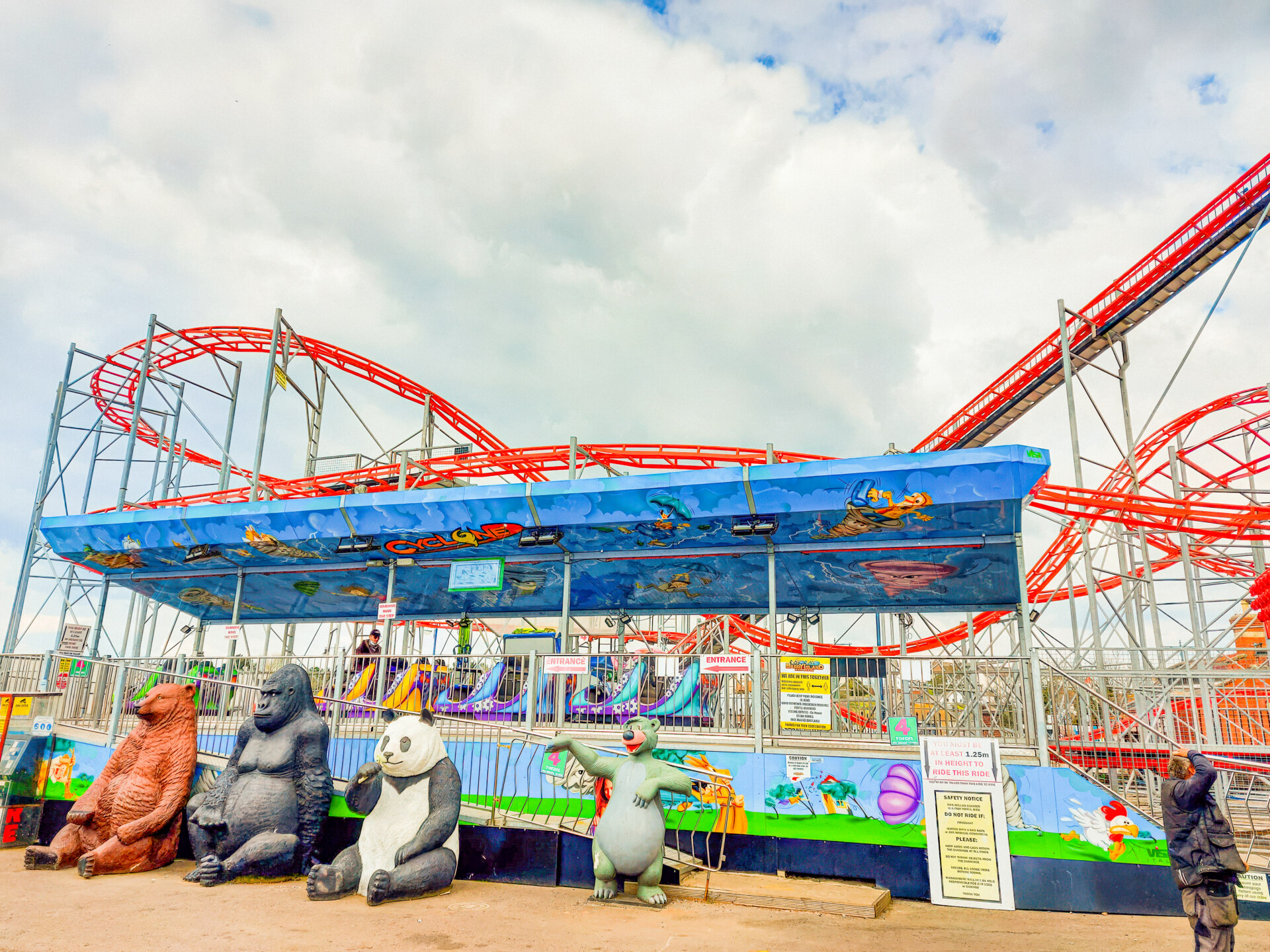 LARGE rides barry island pleasure park wales 24