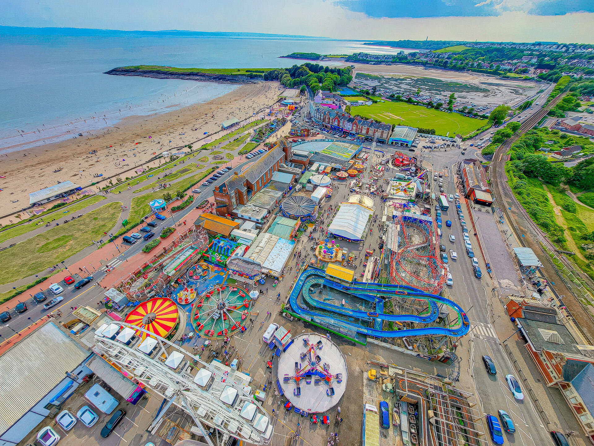 LARGE rides barry island pleasure park wales 7